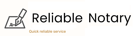 Reliable Notary Logo